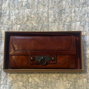 Frye Cameron Wallet - Cognac